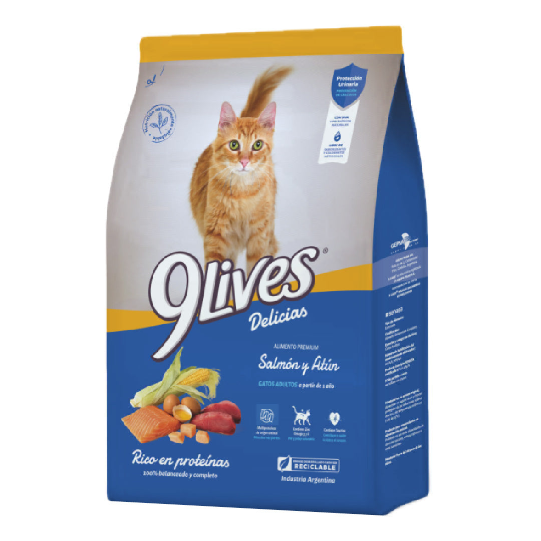 Alimento 9 Lives Gato Adulto Salmón y Atún