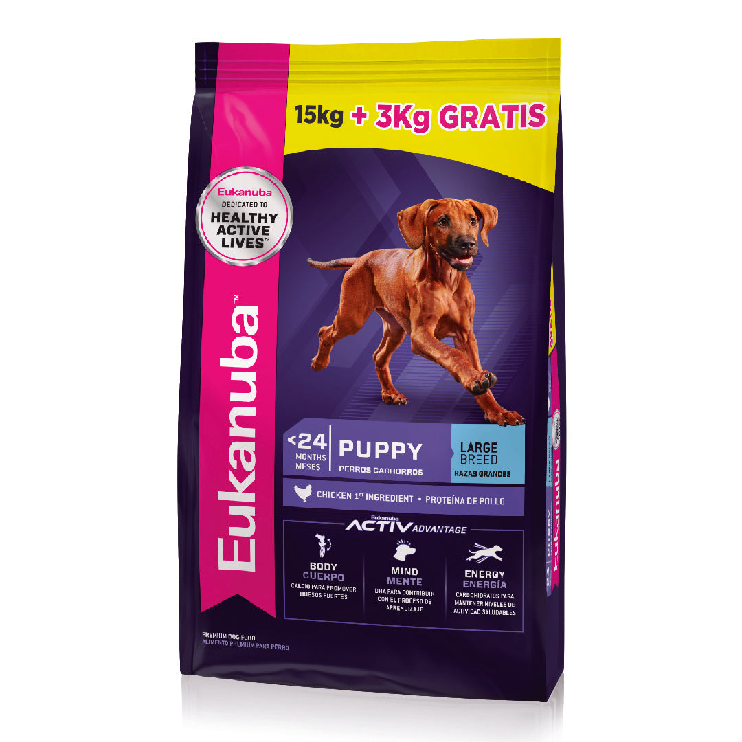 Alimento Eukanuba Perro Cachorro Grande 15+3kg