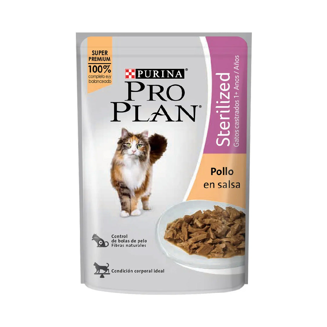Pouch Pro Plan Gato Castrado sabor Pollo 85gr