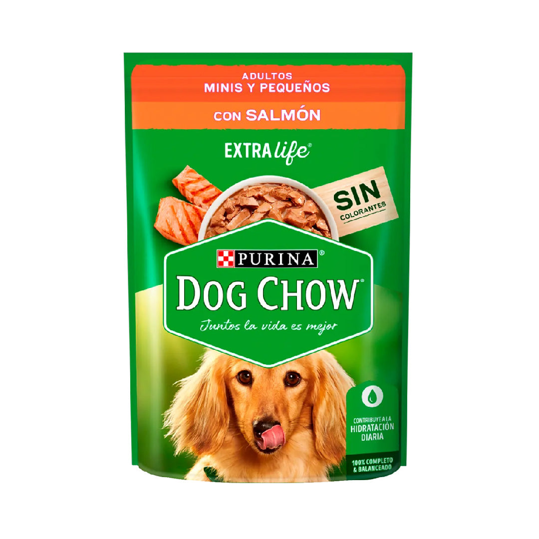 Pouch Dog Chow Perro Adulto Pequeño Salmón