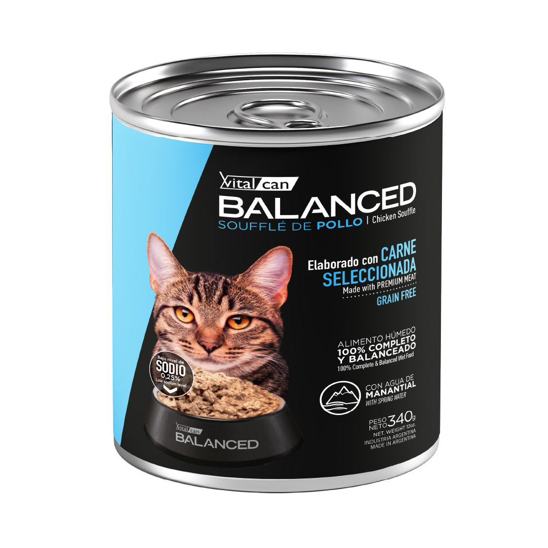 Lata Balanced Gato Adulto Souffle Pollo