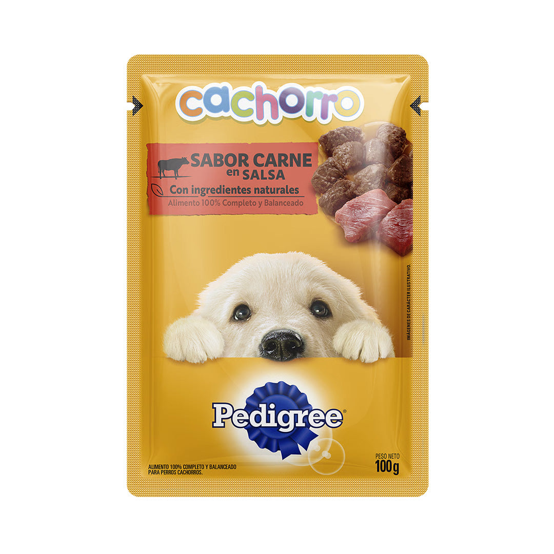 Pouch Pedigree Perro Cachorro Carne