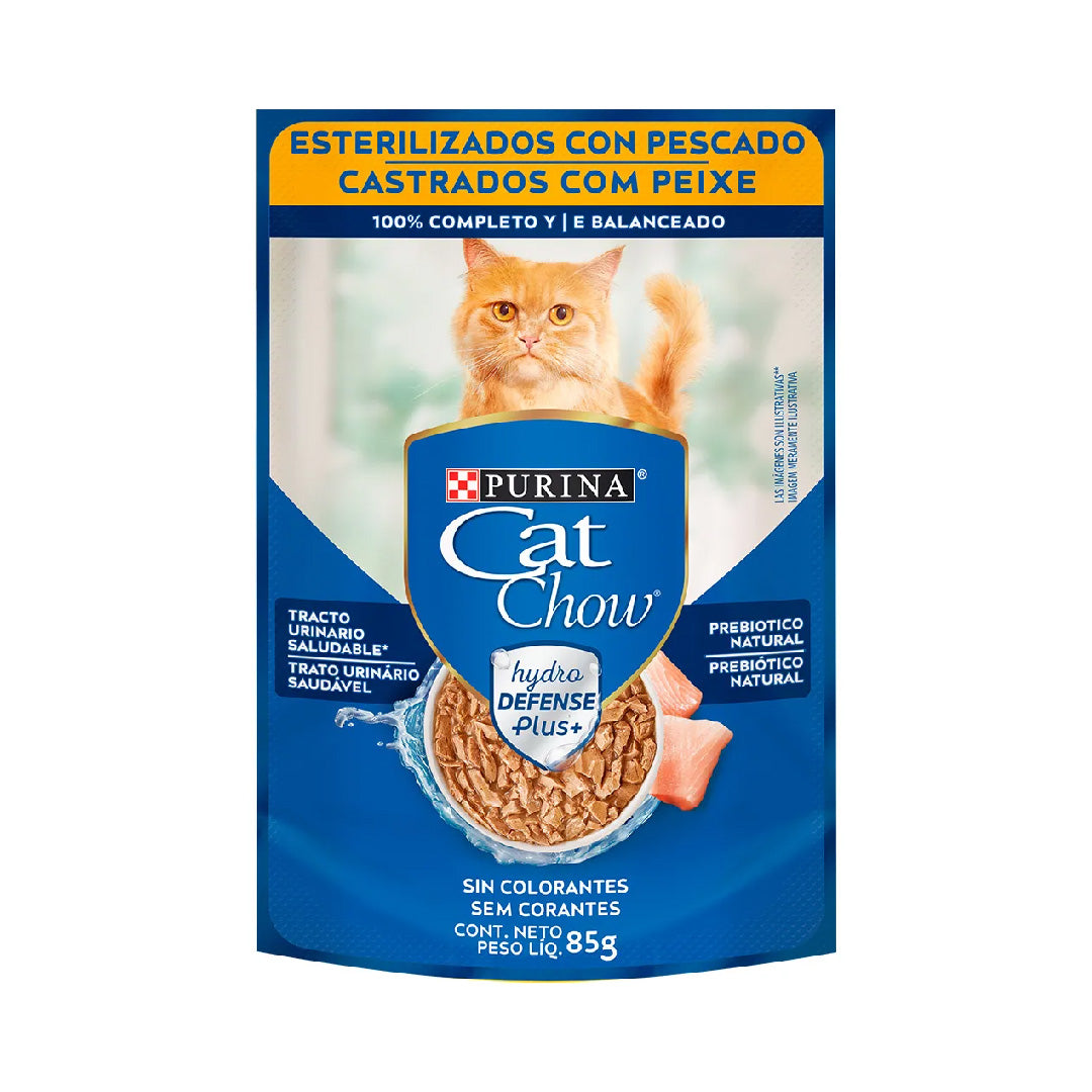 Pouch Cat Chow Gato Castrado sabor Pescado 85gr