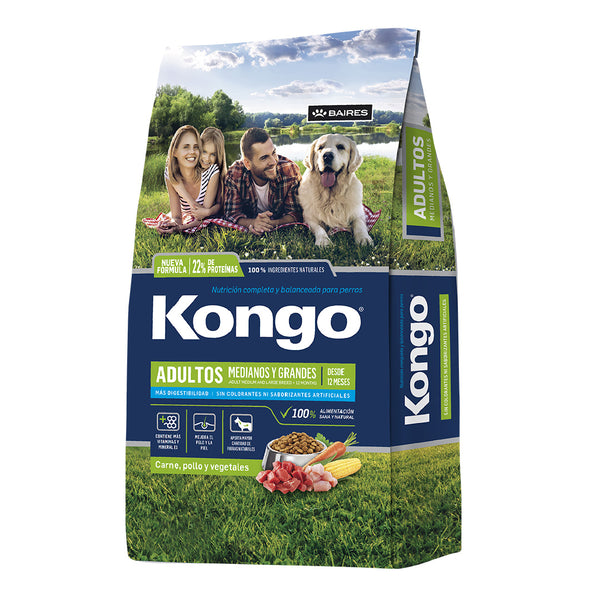 Alimento Kongo Perro Adulto Mediano y Grande