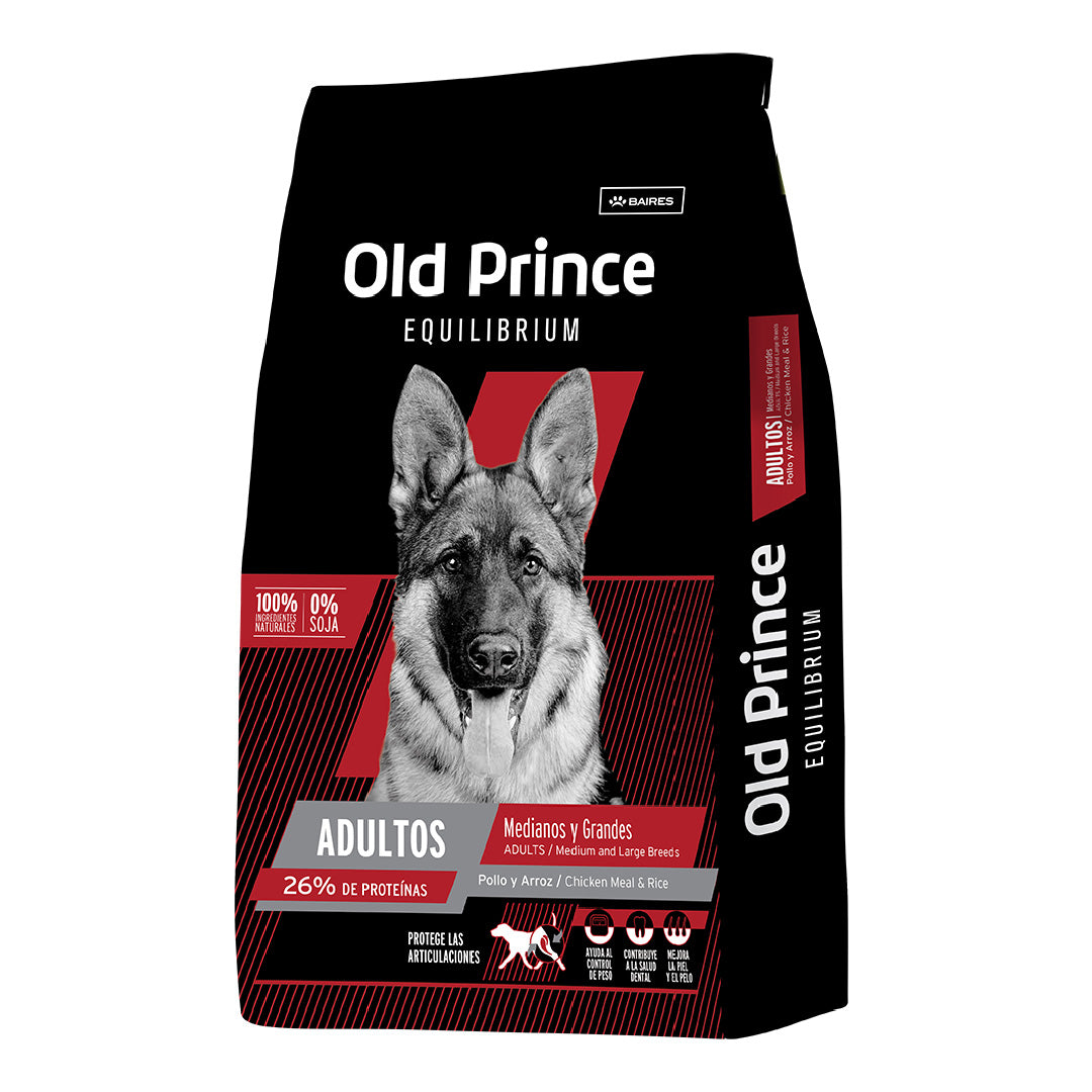 Alimento Old Prince Equilibrium Perro Adulto Mediano y Grande