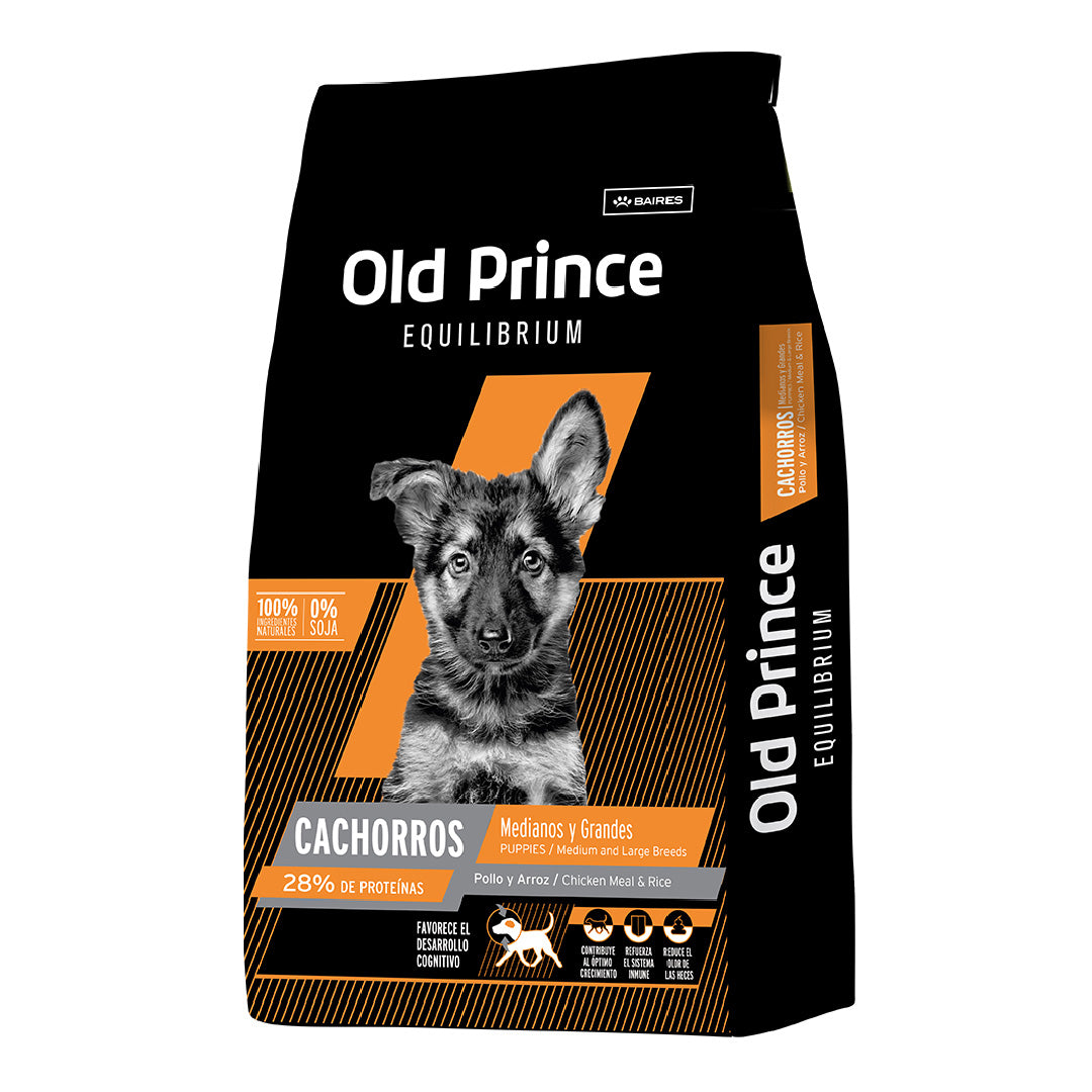 Alimento Old Prince Equilibrium Perro Cachorro Mediano y Grande