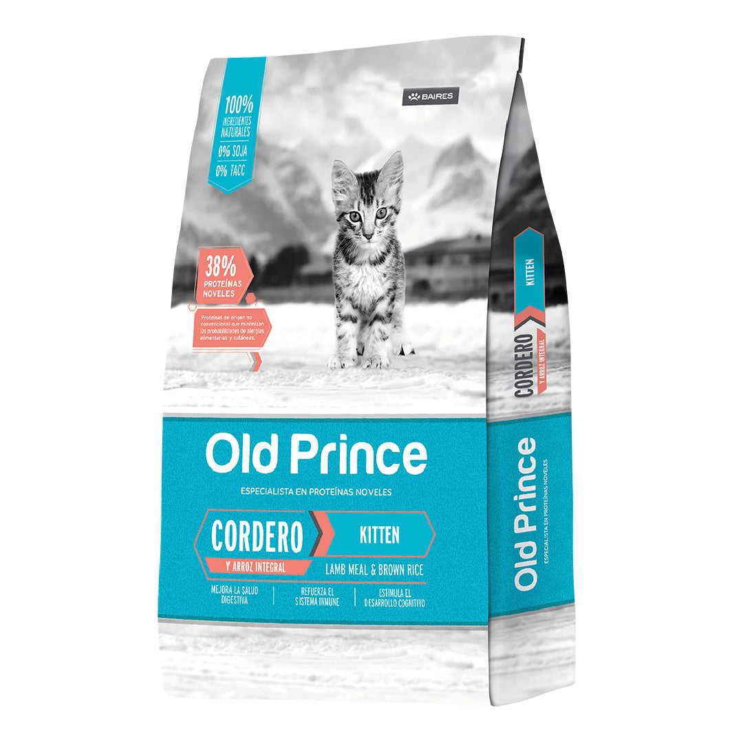 Alimento Old Prince Gato Cachorro Cordero y Arroz