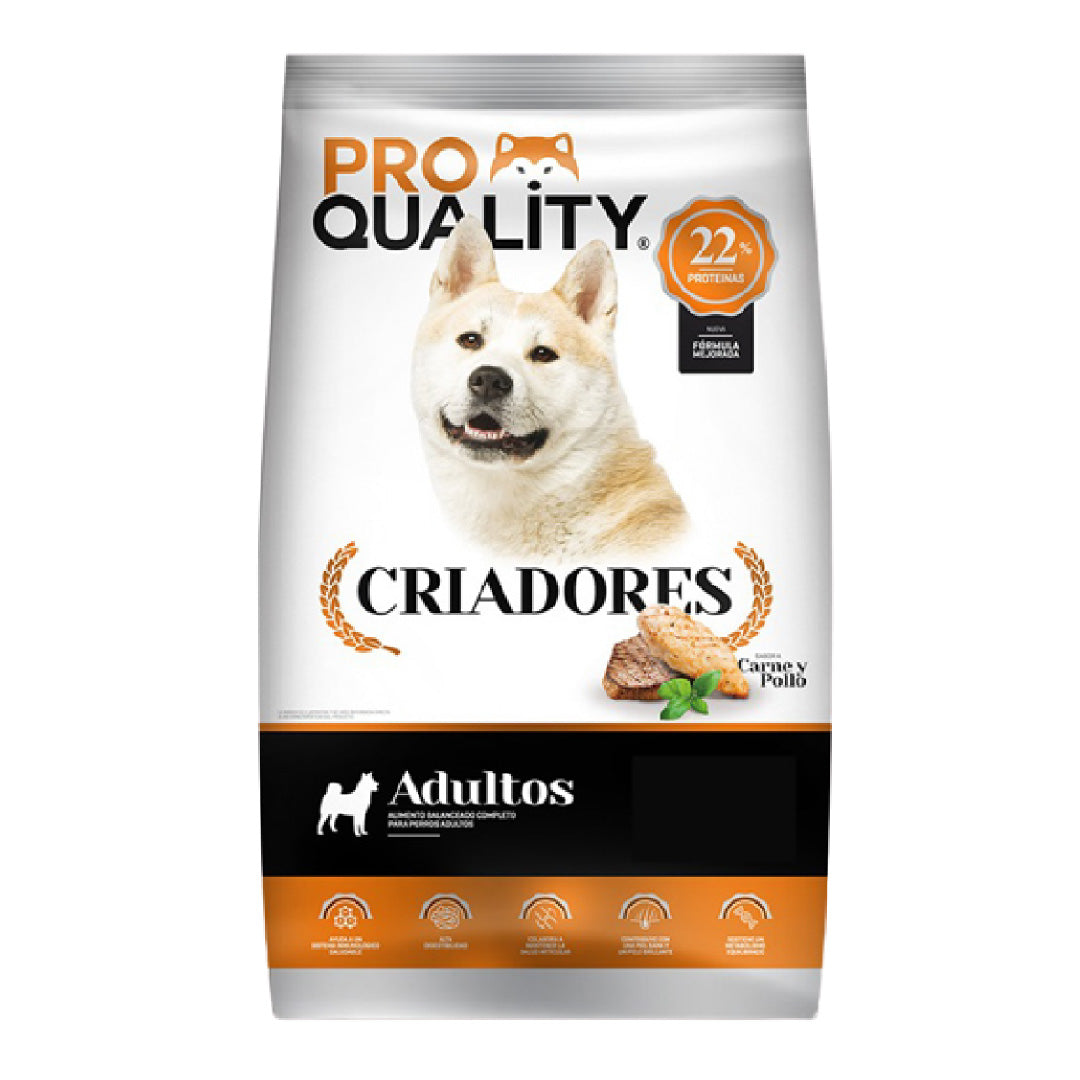 Alimento Pro Quality Criadores Perro Adulto 20+2kg