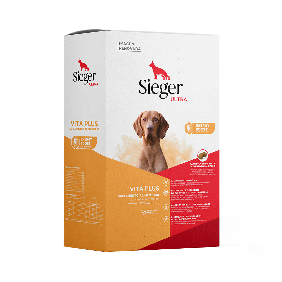 Caja Alimento Sieger Ultra Perro Vita Plus
