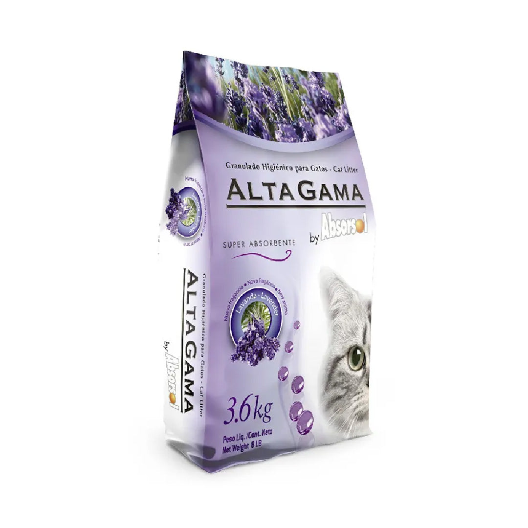 Piedras Sanitarias Gato Absorsol Alta Gama Lavanda