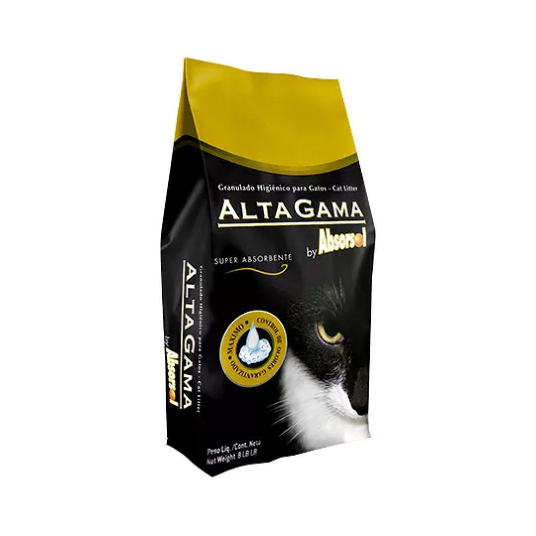 Piedras Sanitarias Gato Absorsol Alta Gama Negra 2kg