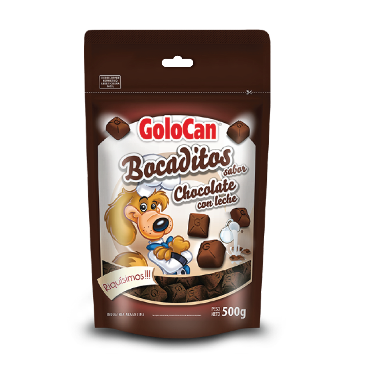 Bocaditos Perro Golocan Chocolate con Leche
