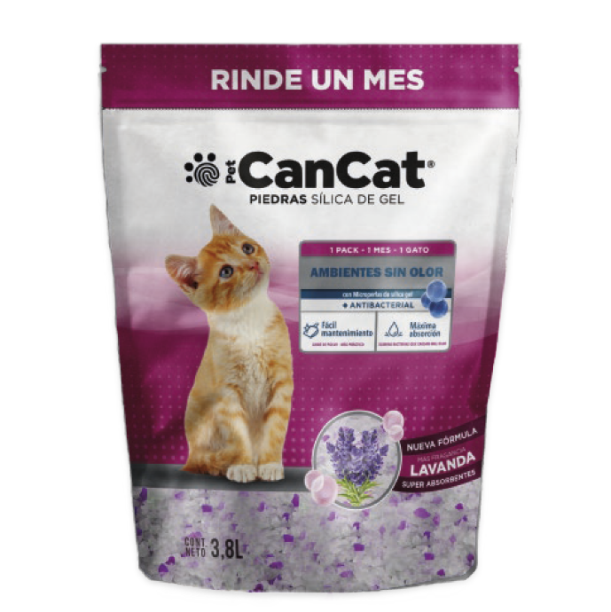 Piedras Sanitarias Gato CanCat Silica Gel Lavanda
