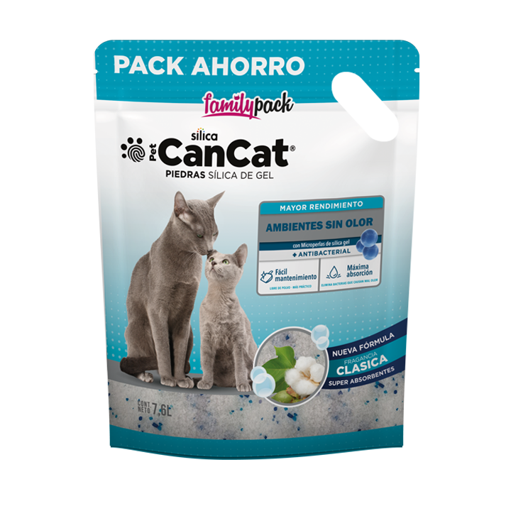Piedras Sanitarias Gato CanCat Silica Gel Family Pack Clasica