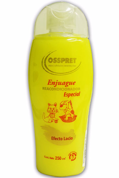 Crema de Enjuague Perro Osspret Reacondicionador Amarillo Efecto Lacio 250cm3