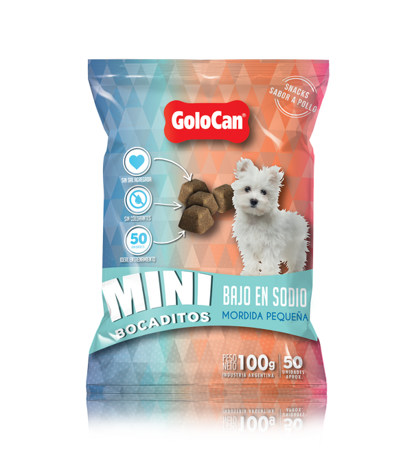 Mini Bocaditos Perro Golocan Bajo en Sodio