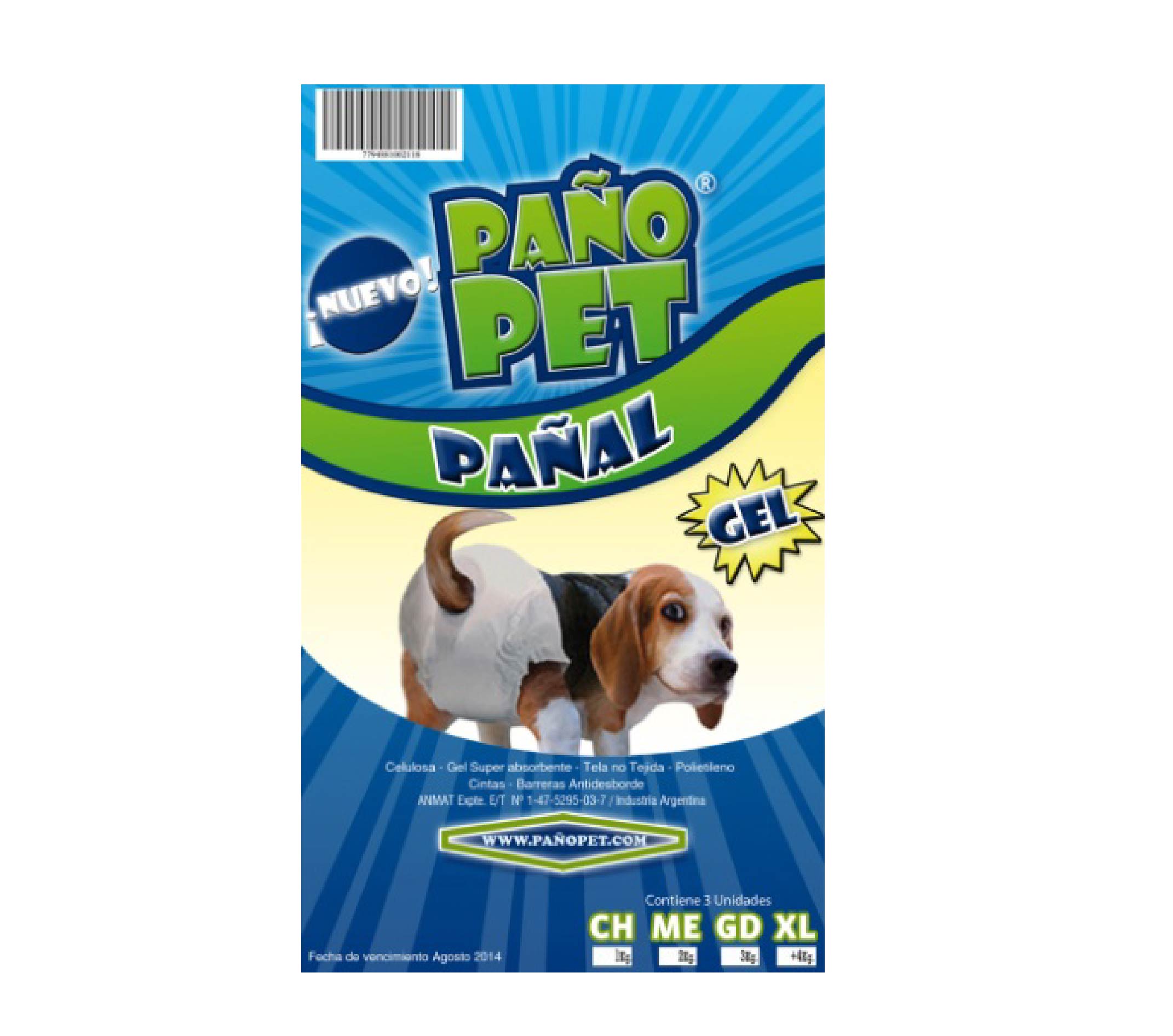 Pañales Pañopet Mini x 3 unidades