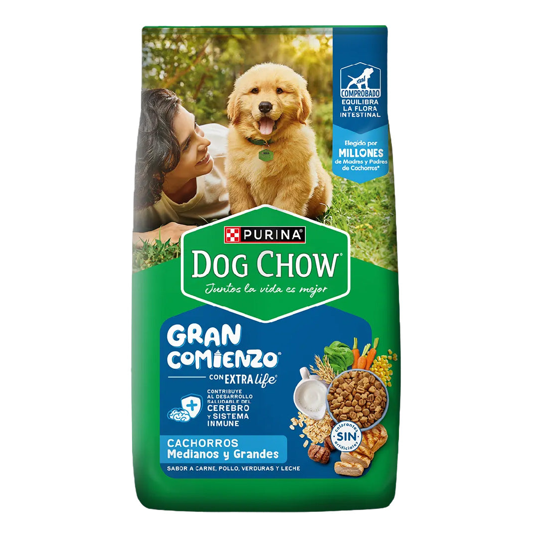 Alimento Dog Chow Perro Cachorro Mediano y Grande Gran Comienzo