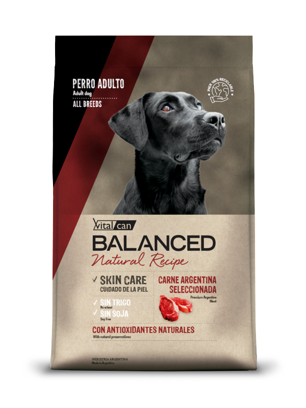 Alimento Balanced Perro Adulto Piel Sensible Carne Argentina