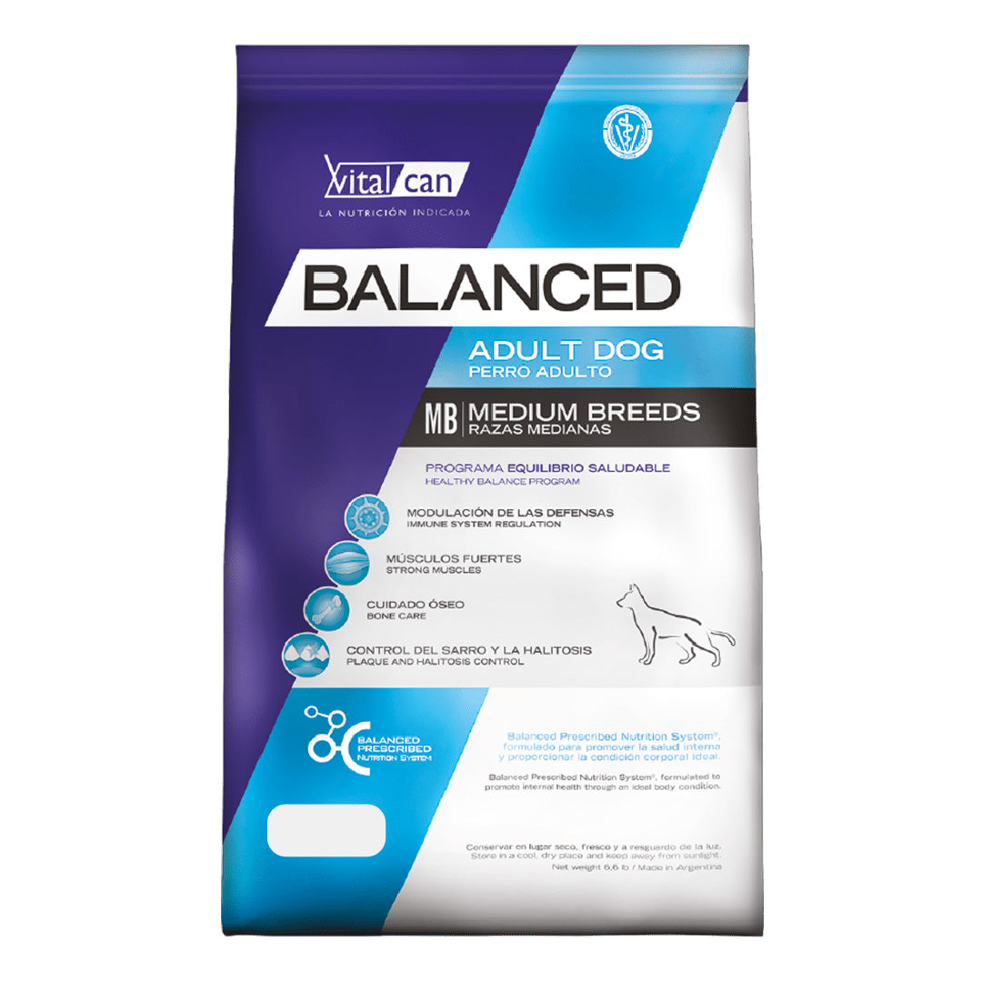 Alimento Balanced Perro Adulto Mediano 20+2kg