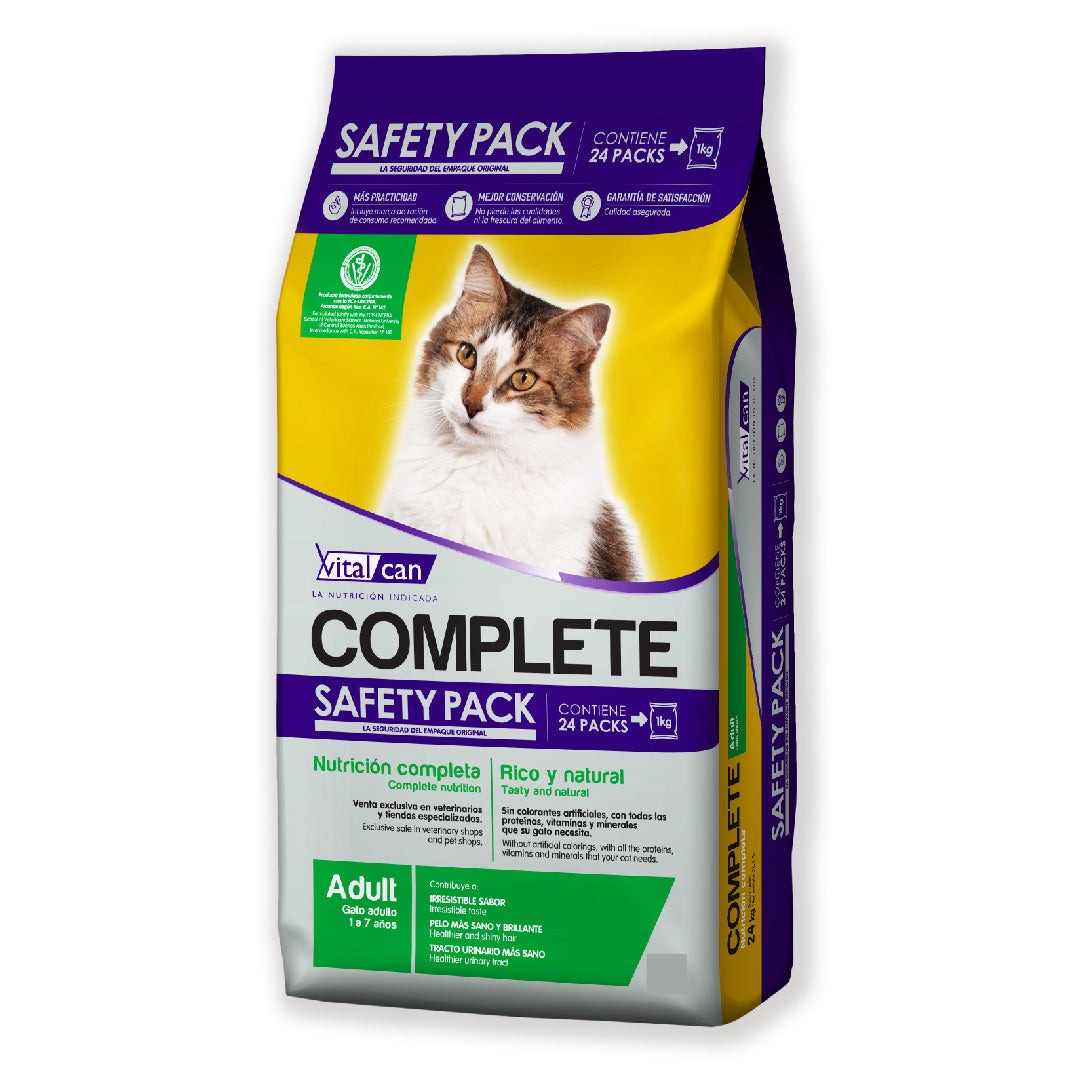 Alimento Complete Gato Adulto Safety Pack 24kg