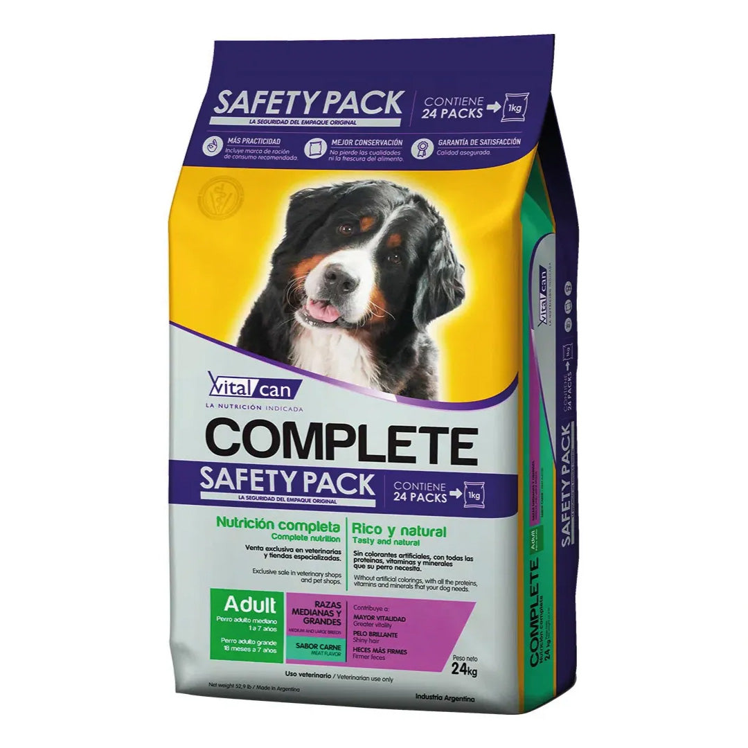 Alimento Complete Perro Adulto Mediano y Grande Safety Pack