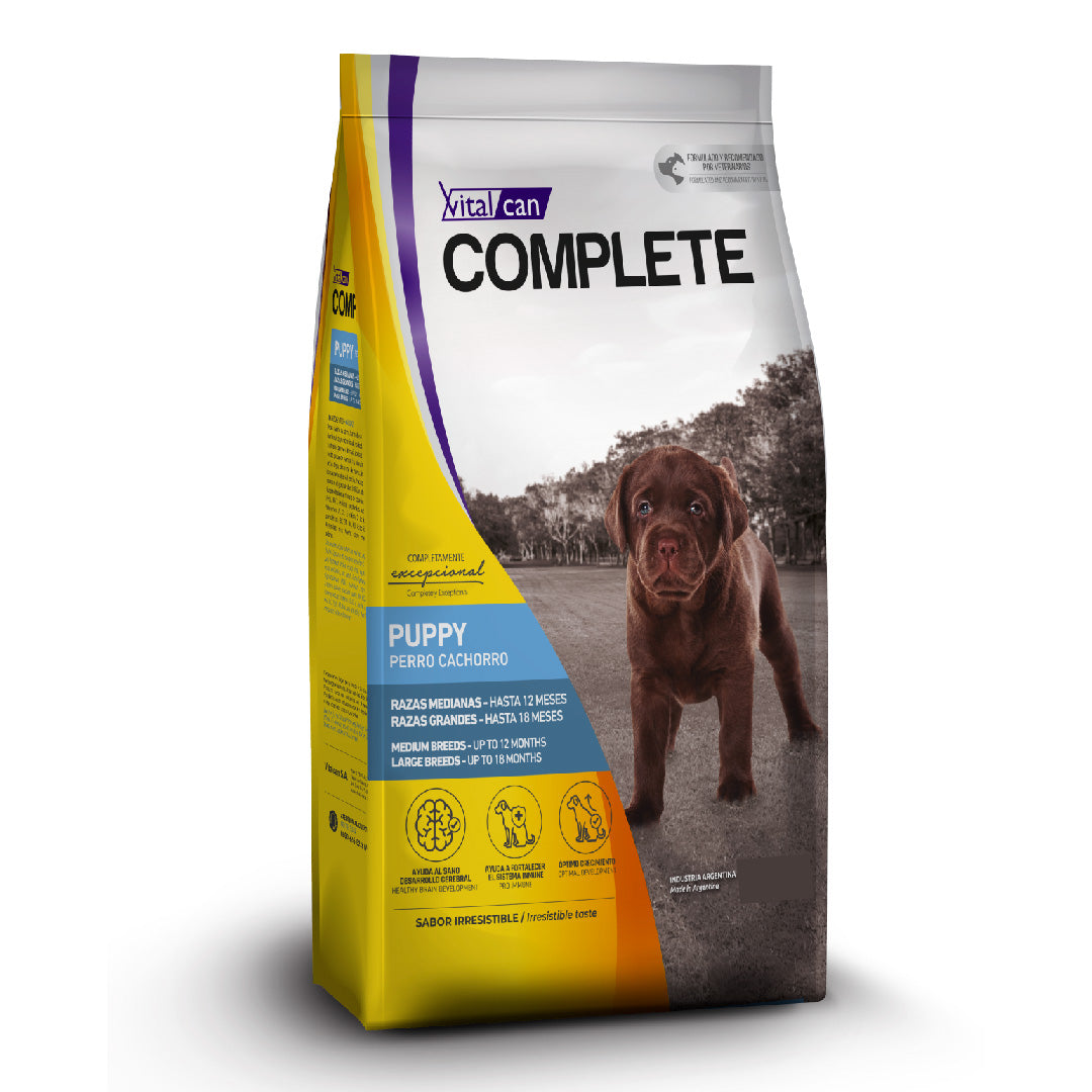 Alimento Complete Perro Cachorro Mediano y Grande 20+2kg