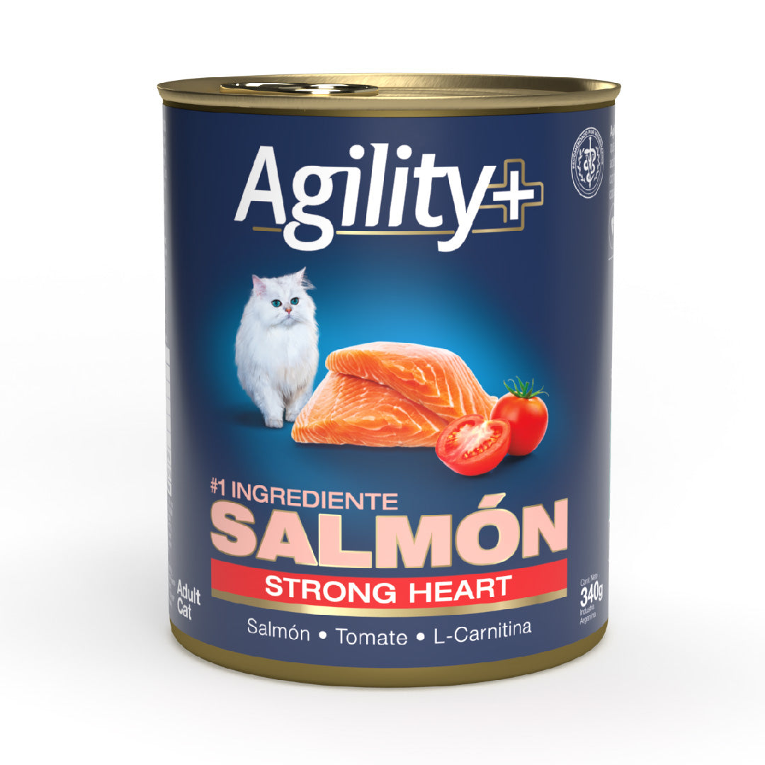 Lata Agility Gato Adulto sabor Salmón Strong Heart