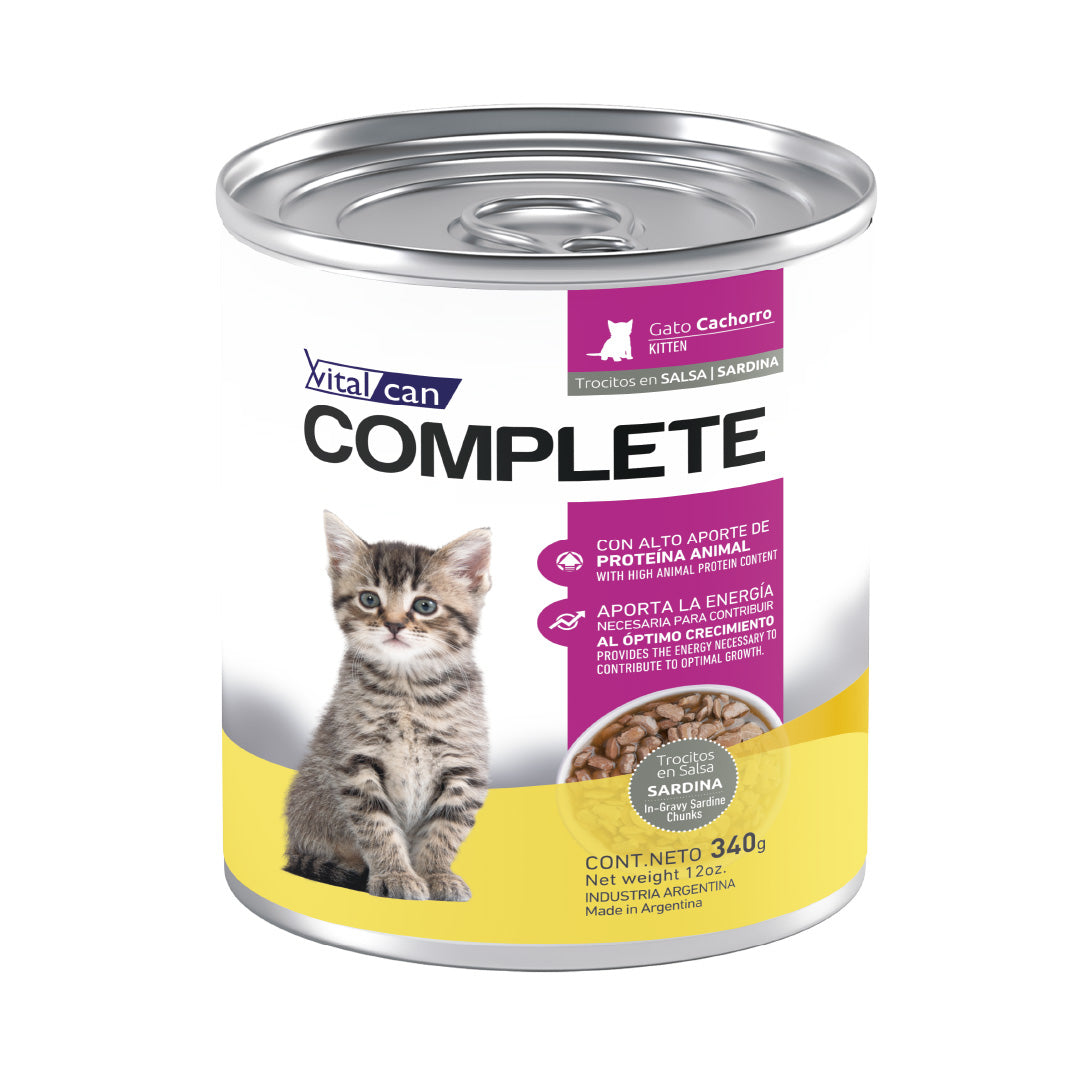 Lata Complete Gato Cachorro Sardina