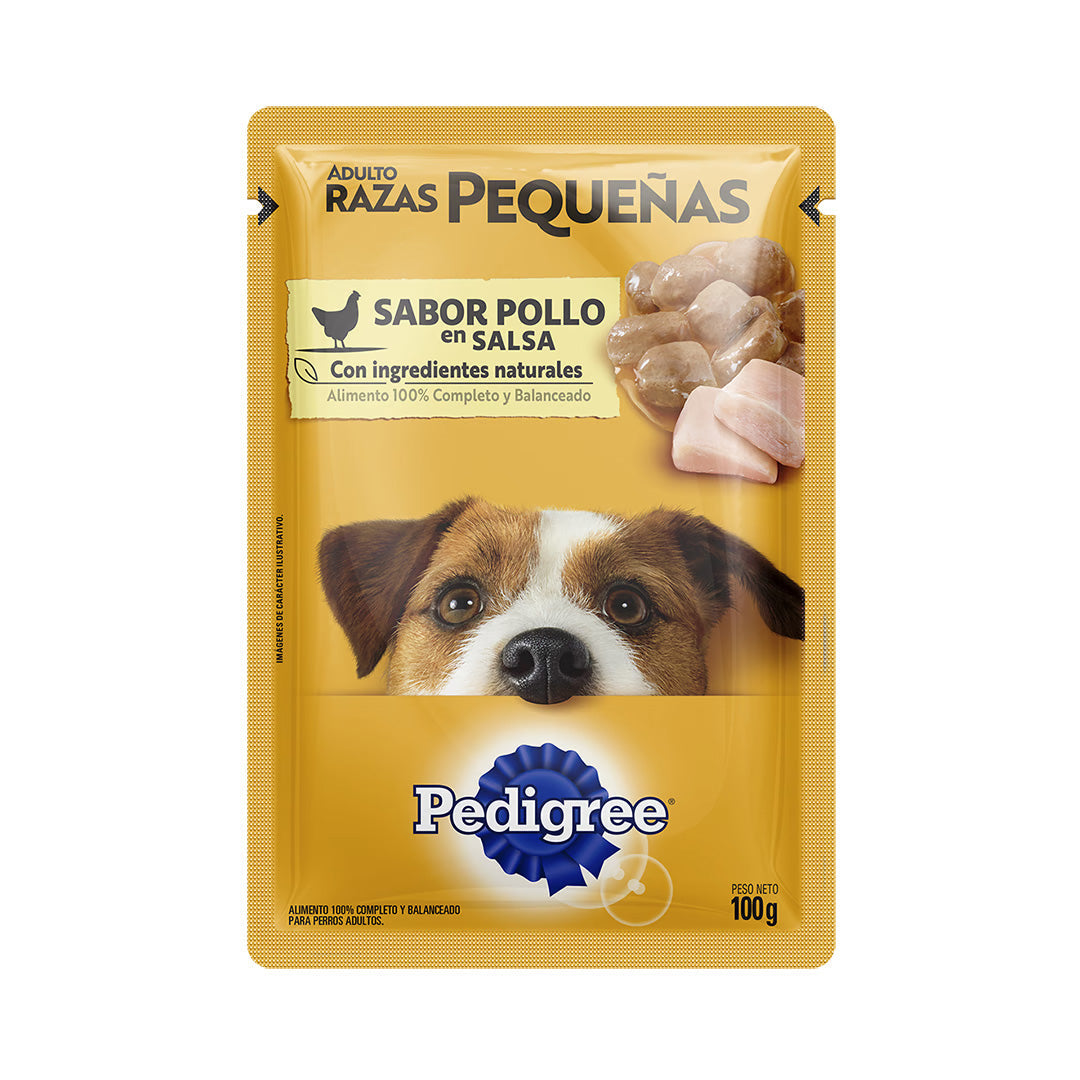 Pouch Pedigree Perro Adulto Pequeño Pollo