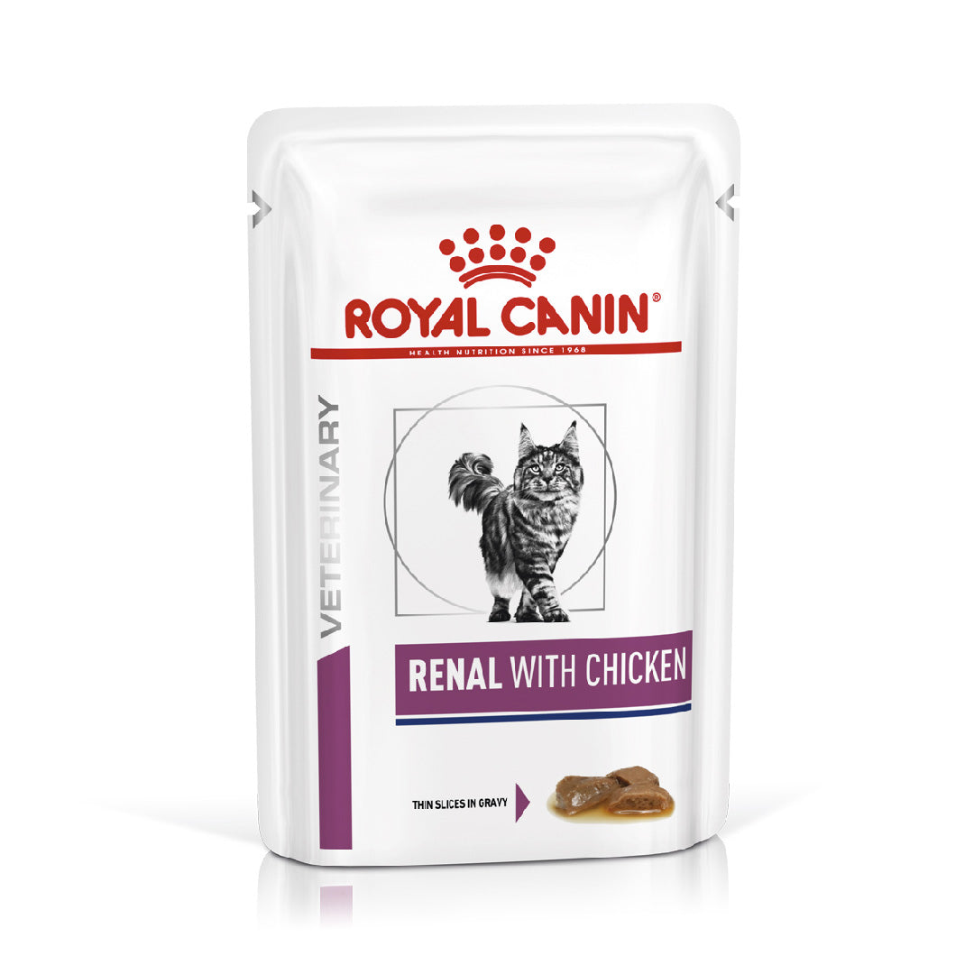 Pouch Royal Canin Gato Renal Chicken Wet 85gr