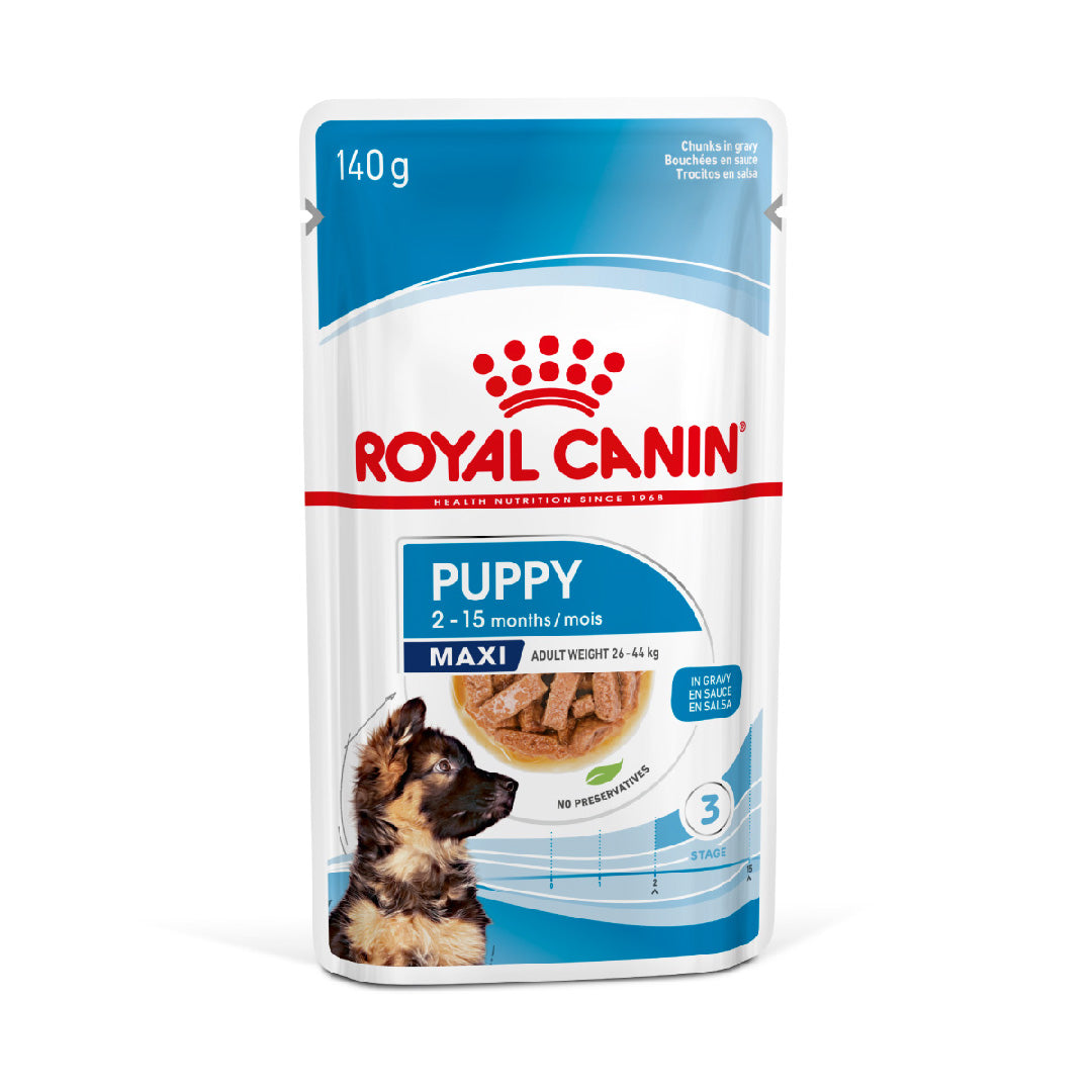 Pouch Royal Canin Perro Maxi Puppy Wet 140gr