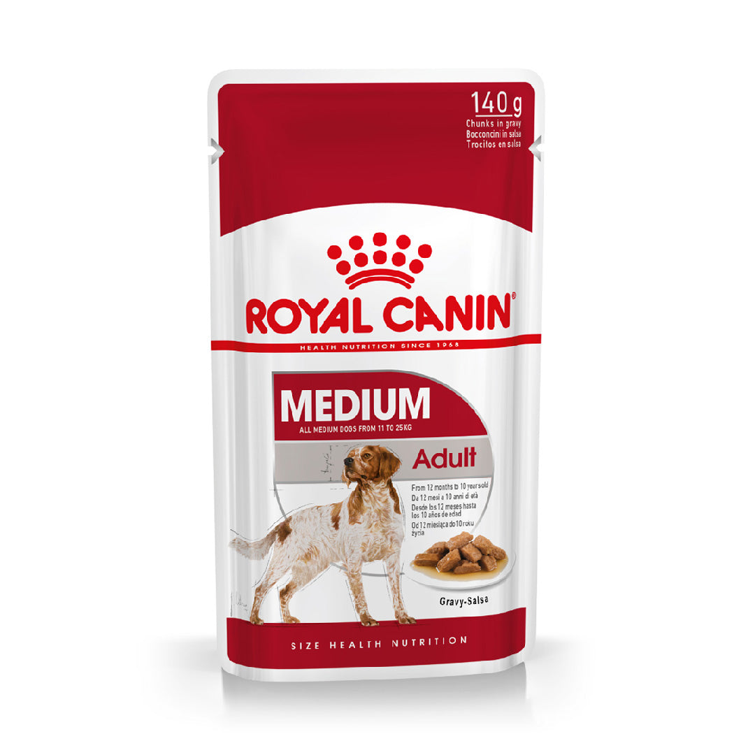 Pouch Royal Canin Perro Medium Adult 140gr