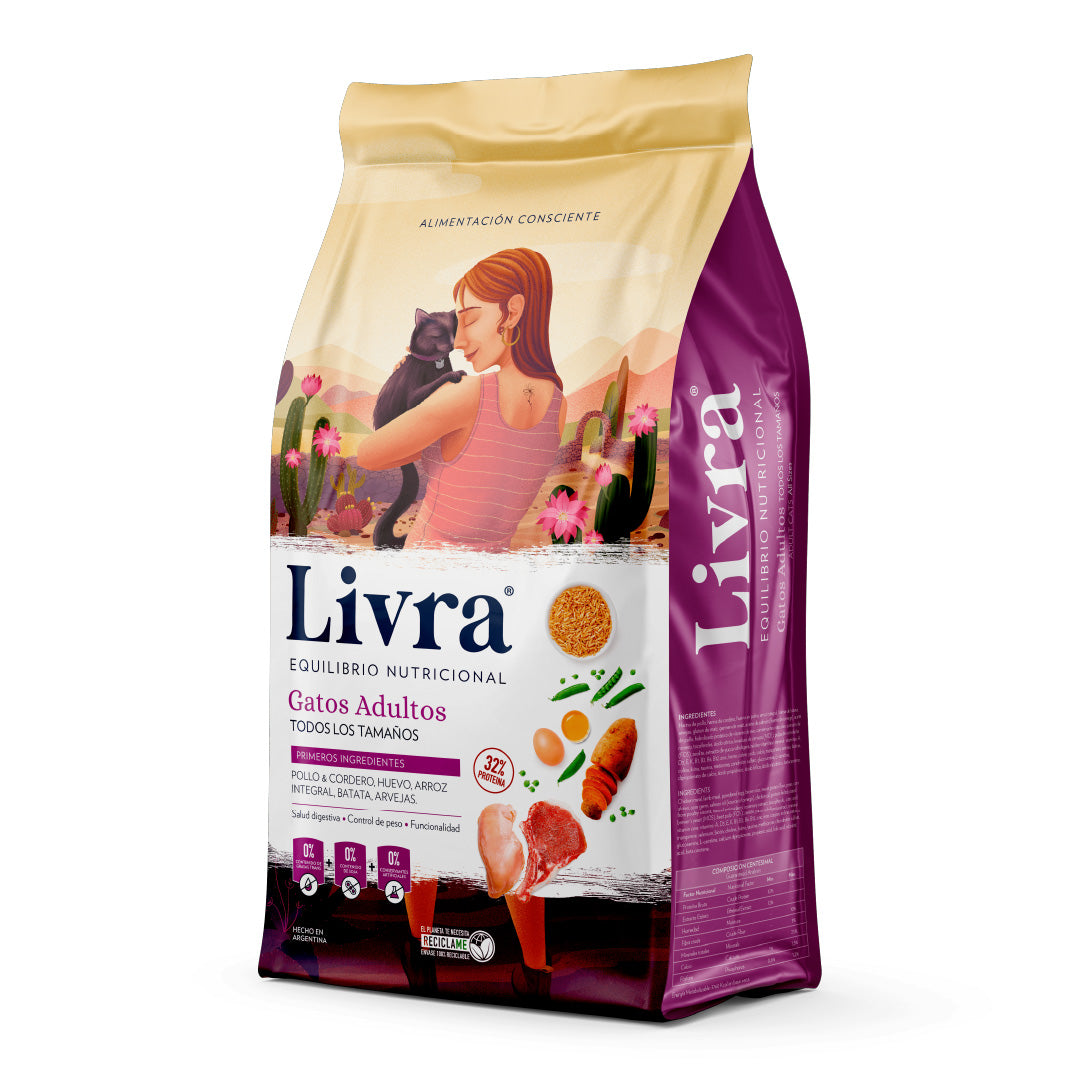 Alimento Livra Gato Adulto