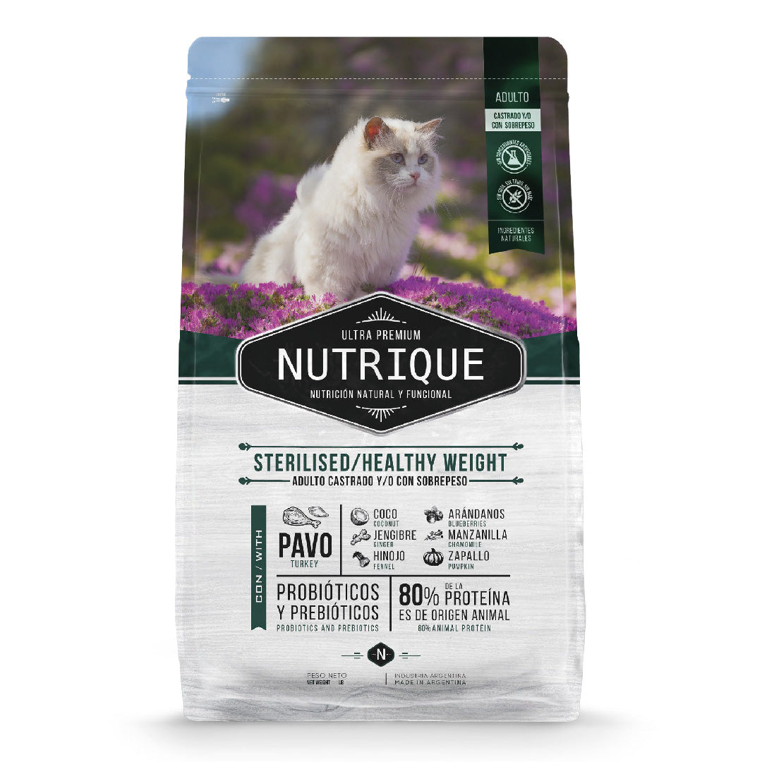 Alimento Nutrique Gato Adulto Castrado Control de Peso