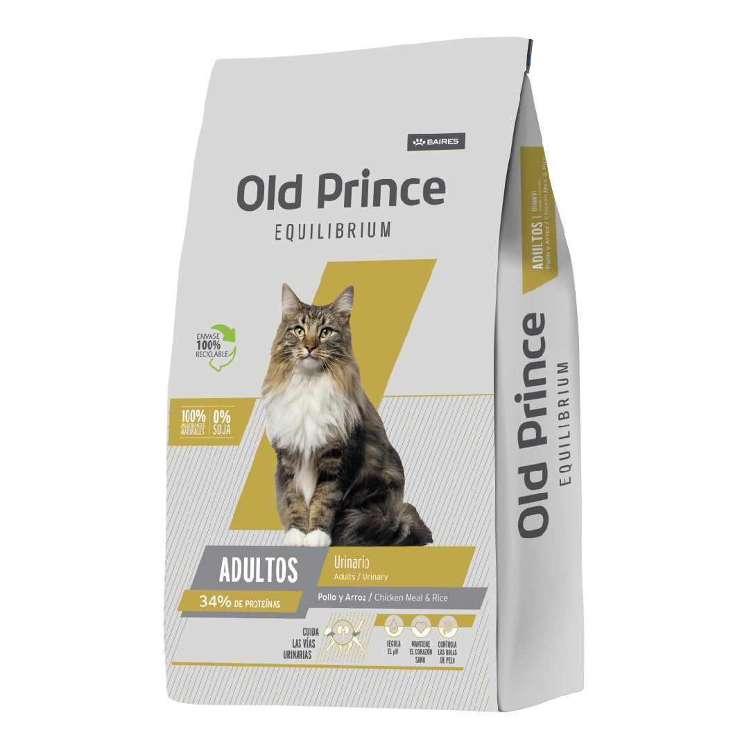 Alimento Old Prince Equilibrium Gato Adulto Urinary 7,5+2kg