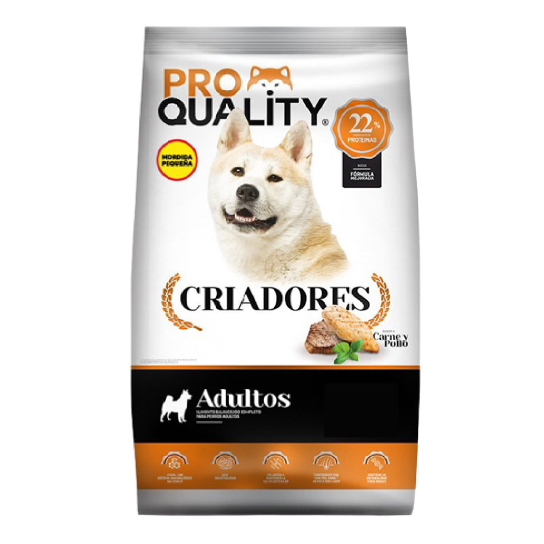 Alimento Pro Quality Criadores Perro Adulto Pequeño 20+2kg