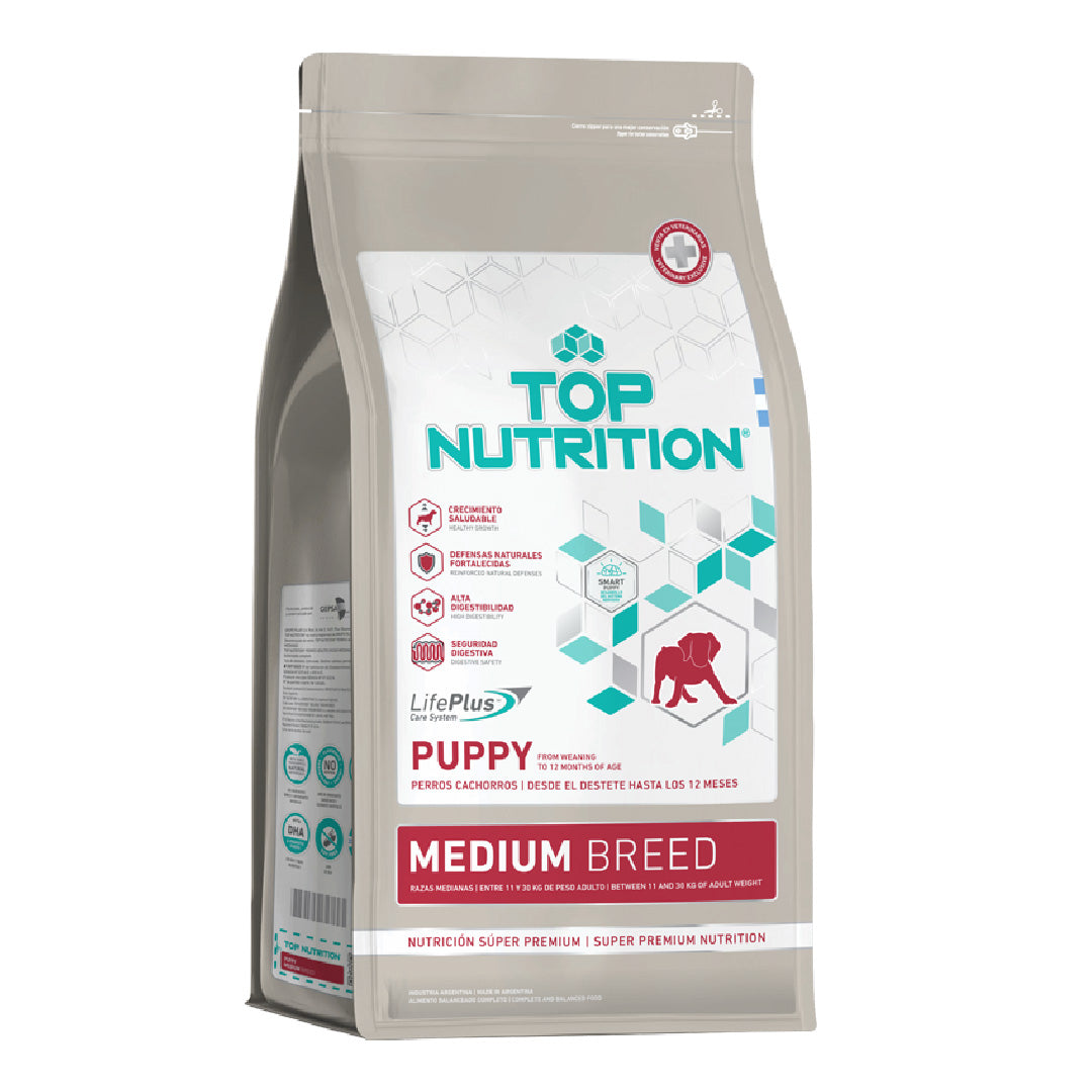 Alimento Top Nutrition Perro Cachorro raza Mediana