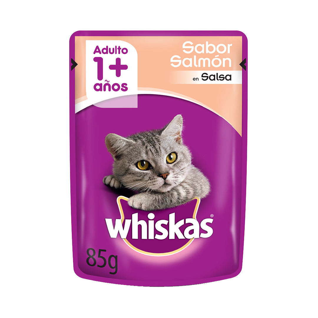 Pouch Whiskas Gato Adulto Salmón