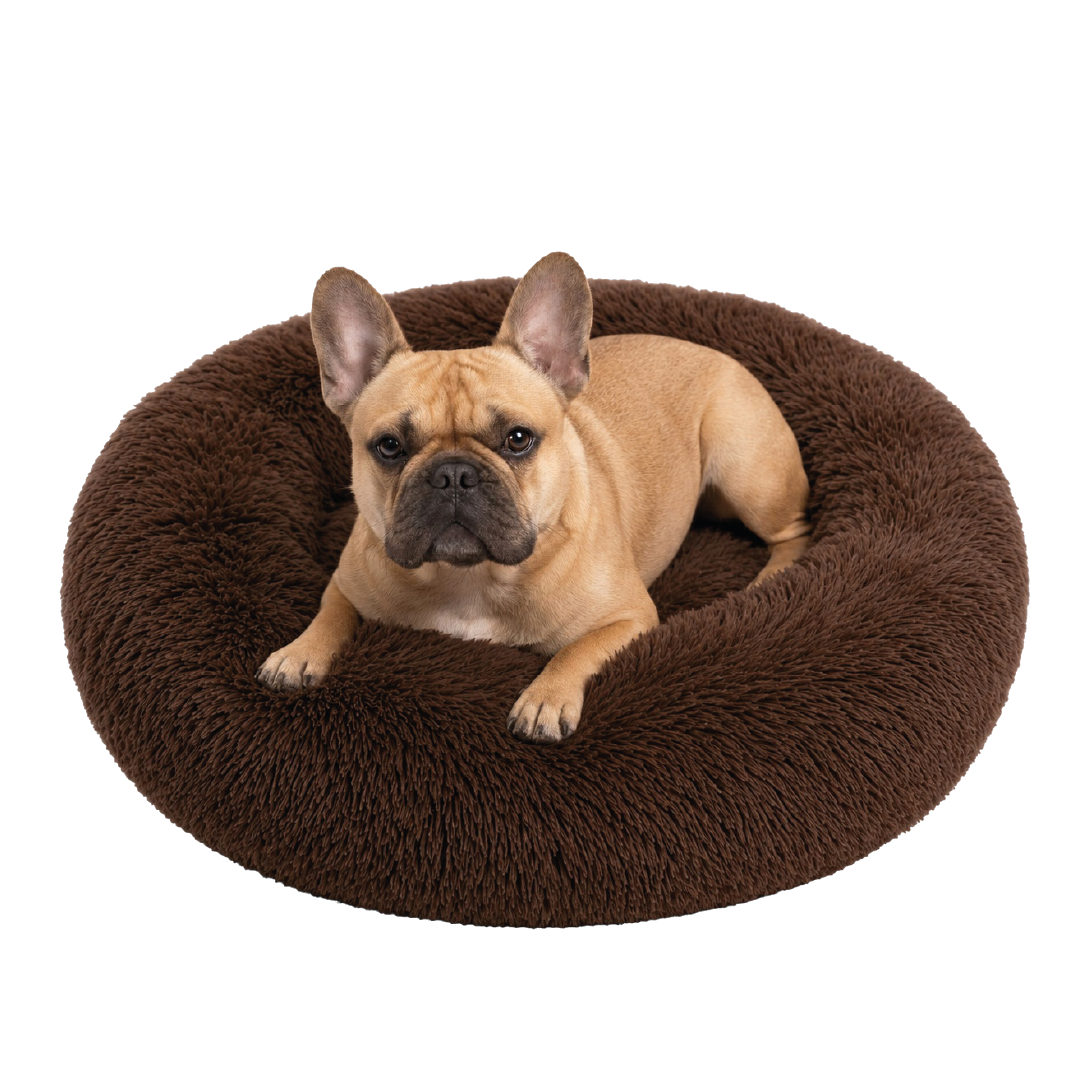 Cama Antiestrés Funda Desmontable Marrón