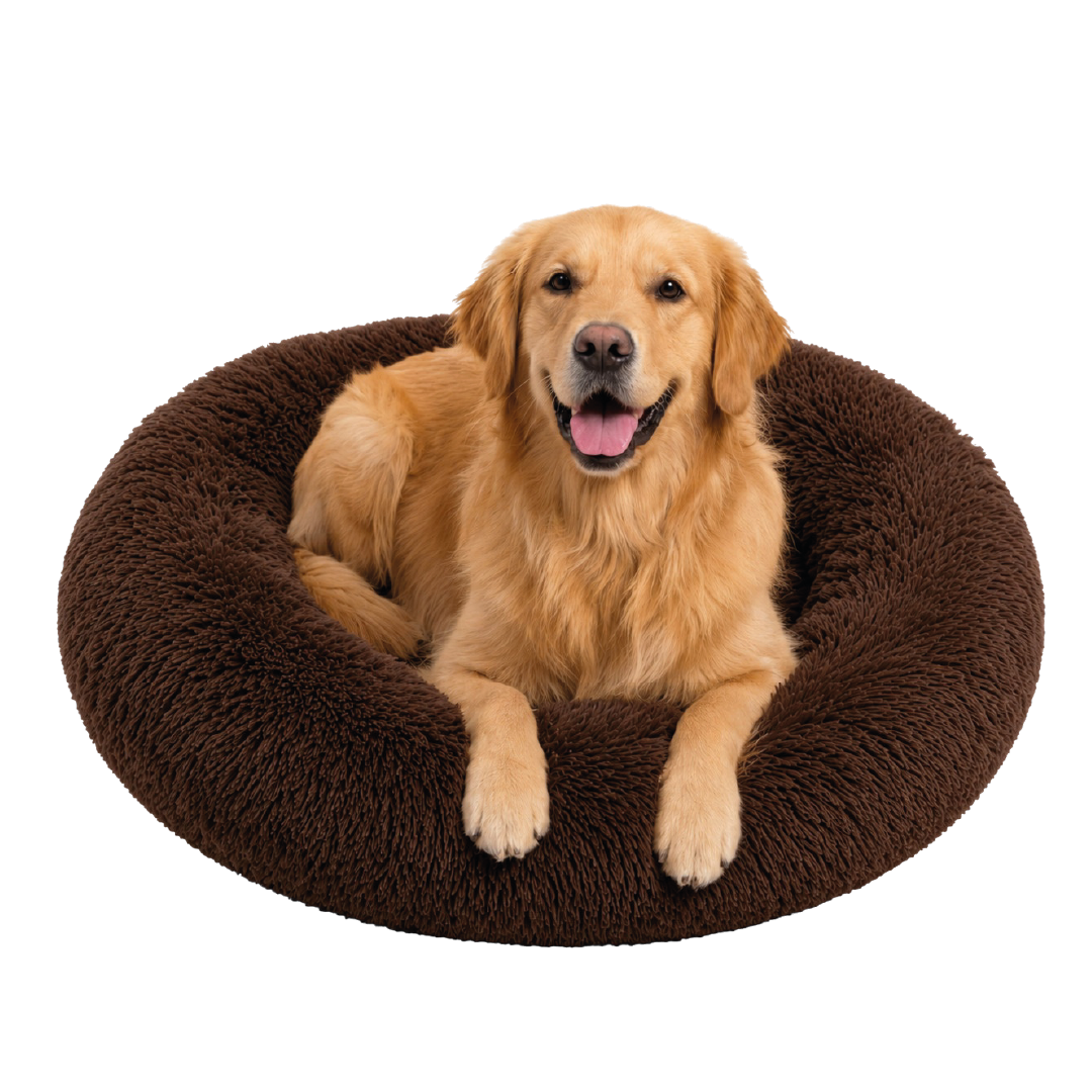 Cama Antiestrés Funda Desmontable Marrón