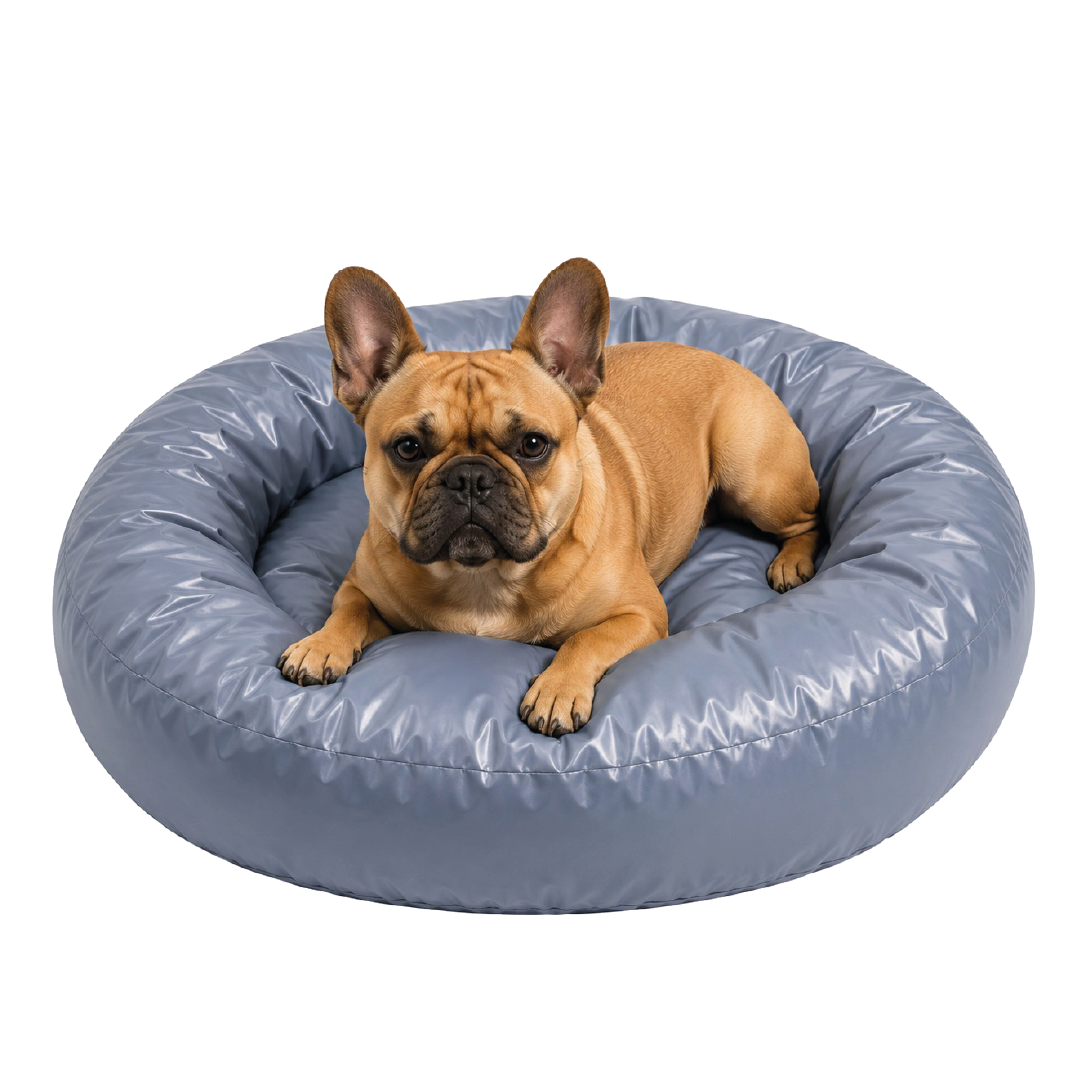 Cama Antiestrés Fresh Funda Desmontable Gris