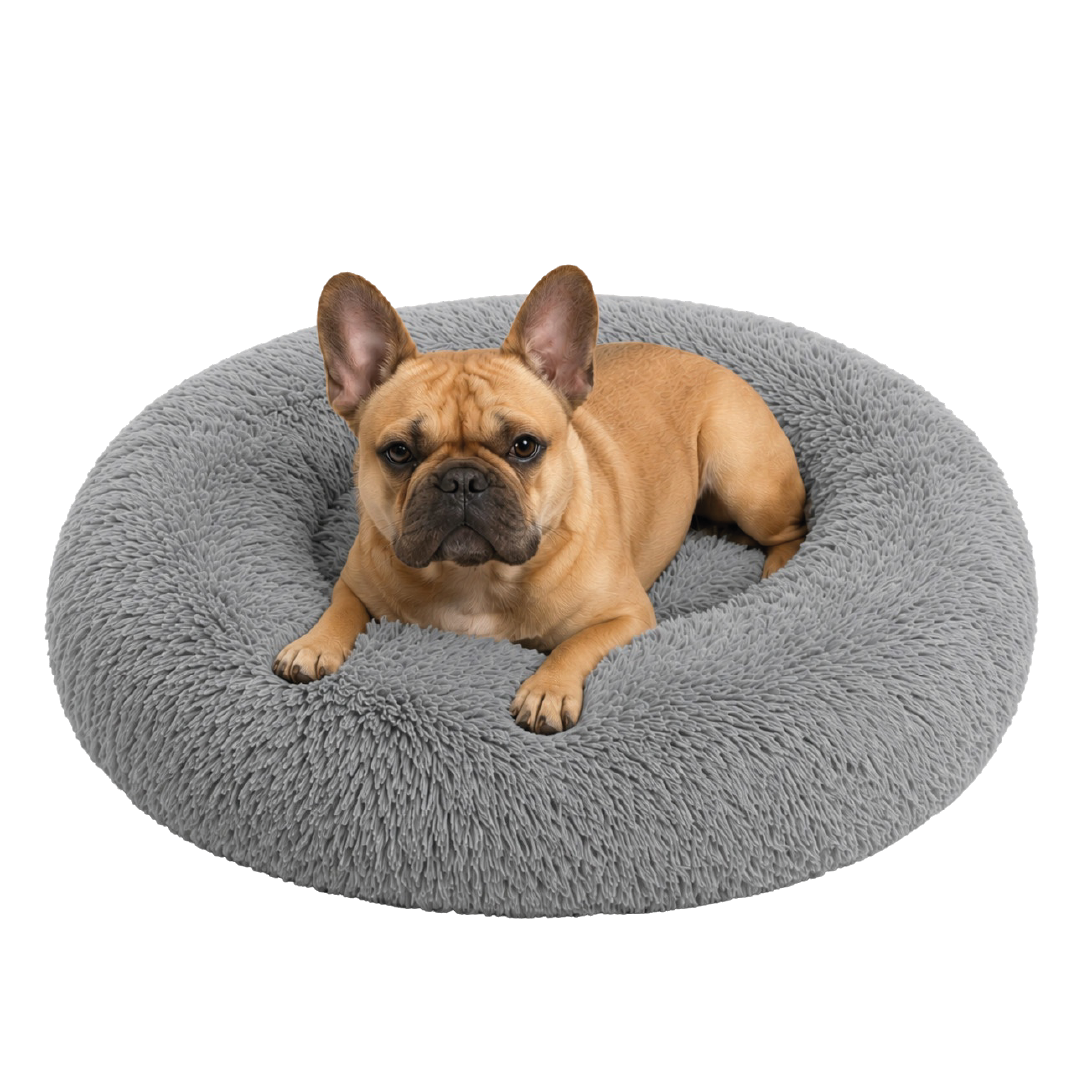 Cama Antiestrés Funda Desmontable Gris