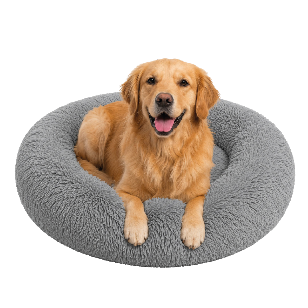 Cama Antiestrés Funda Desmontable Gris