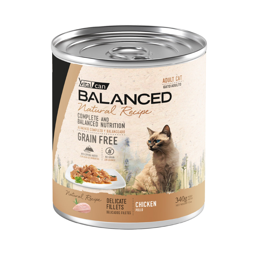 Lata Balanced Gato Adulto Filetes Pollo