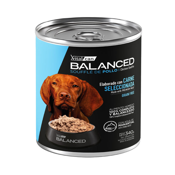 Lata Balanced Perro Adulto Souffle Pollo