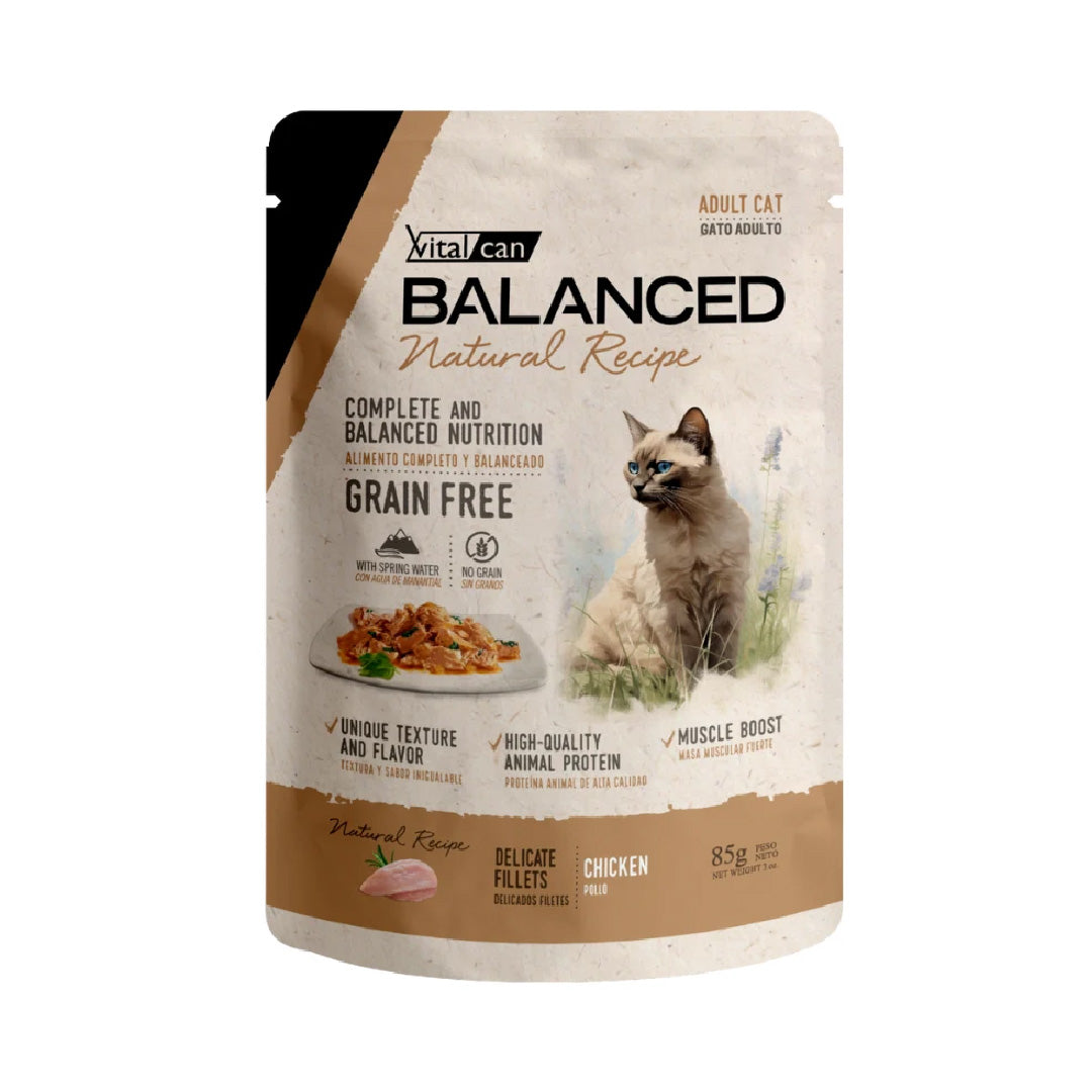 Pouch Balanced Gato Adulto Filetes Pollo