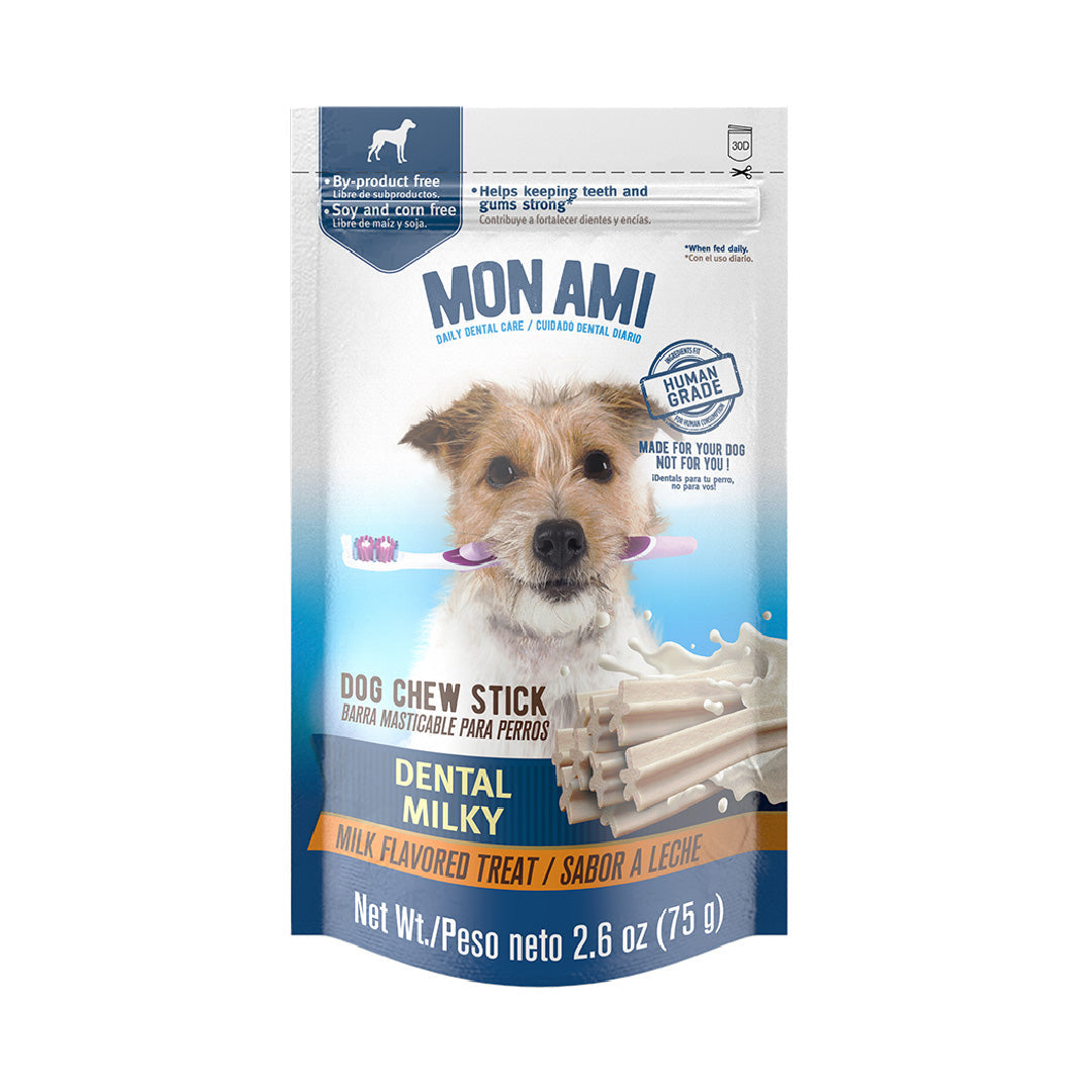 Barras Masticables Mon Ami Dental Milky para Perros