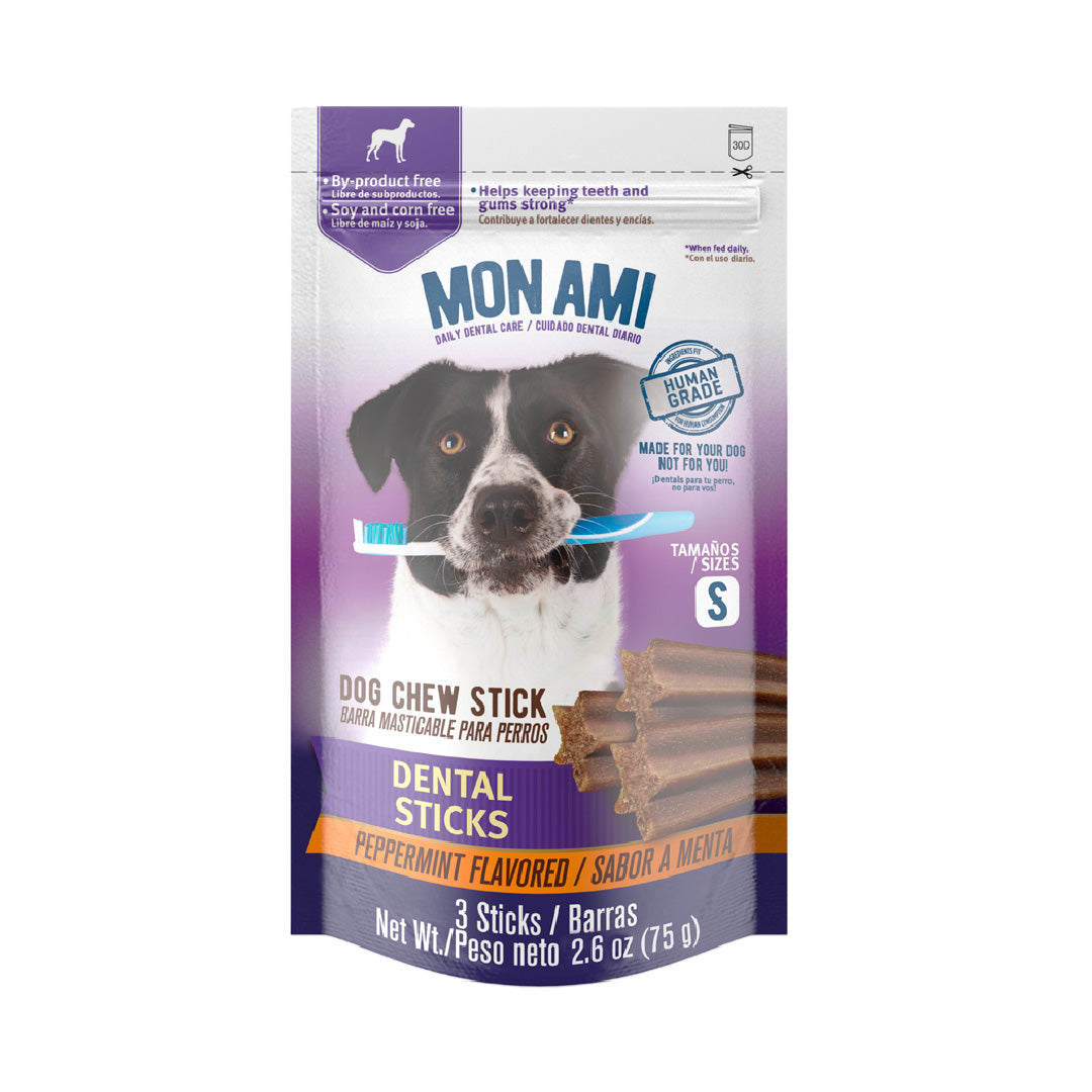 Barras Masticables Mon Ami Dental Sticks Pequeñas para Perros