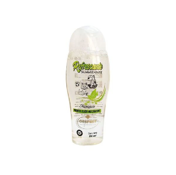 Shampoo Perro Osspret Refrescante Menta Aloe Alcanfor 250cm3